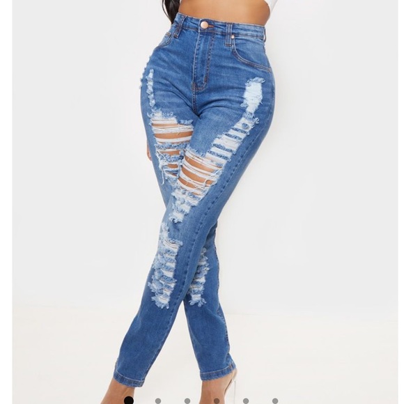 Shredded jeans